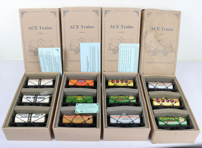 ACE Trains 0 gauge four 4-wheel Tanker sets - 3