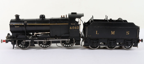 Kit built 0 gauge 0-6-0 LMS 4f locomotive and tender