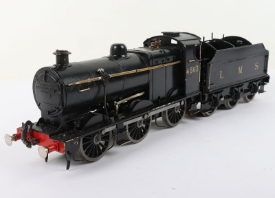 Kit built 0 gauge 0-6-0 LMS 4f locomotive and tender - 2