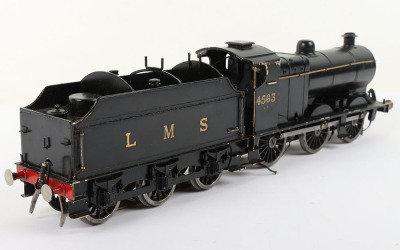 Kit built 0 gauge 0-6-0 LMS 4f locomotive and tender - 4