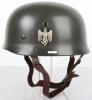 German Army Double Decal Paratrooper Steel Combat Helmet - 2