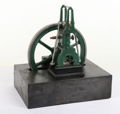 An unusual Trapezium crank Vertical live steam engine