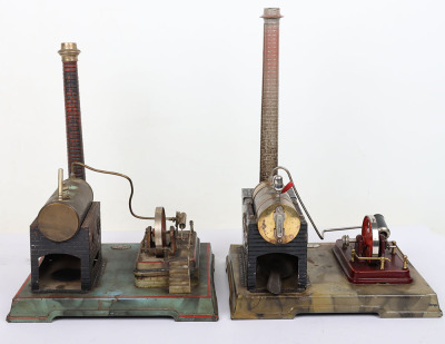 Two small live steam single cylinder steam plants, German 1920s - 3