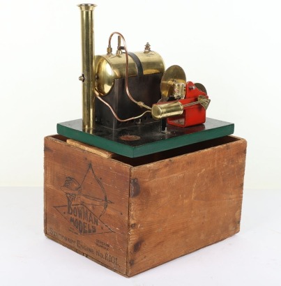 Boxed Bowman Models E101 single cylinder Stationary steam engine, English circa 1930