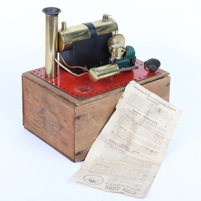 Boxed Bowman Models M135 single cylinder Stationary steam engine, English circa 1930