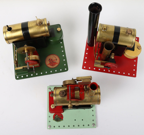 Three Bowman single cylinder Stationary steam engines