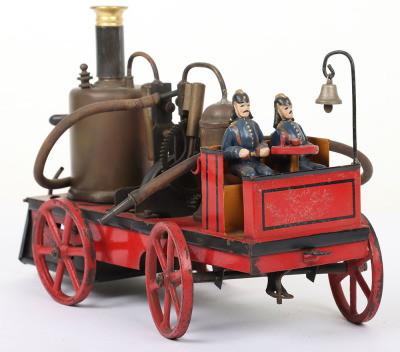 A rare Bing tinplate live steam Fire Engine, German circa 1902 - 3