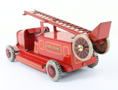 Chad Valley Ubilda Clockwork tinplate Fire Engine - 3