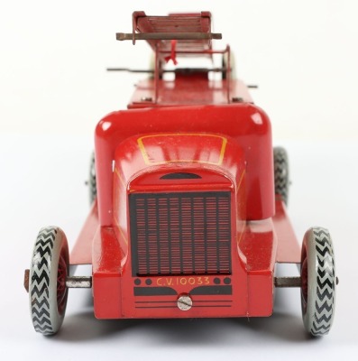 Chad Valley Ubilda Clockwork tinplate Fire Engine - 7