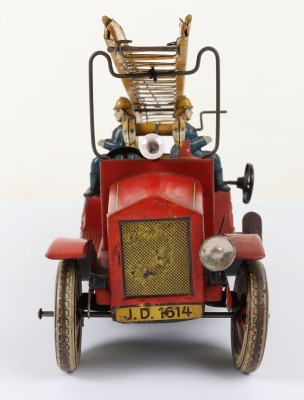 Pre War Distler (Germany) Tinplate Clockwork Fire Engine with electric light - 3