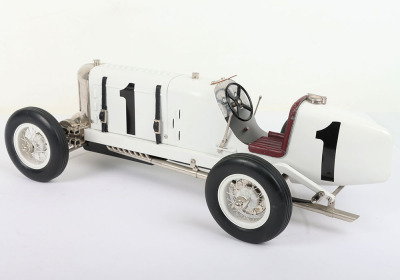 Large size tinplate Miller 91 Supercharged clockwork Racing car - 2