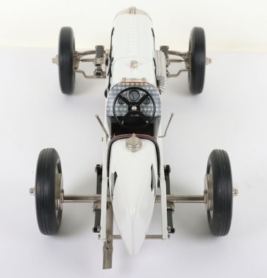 Large size tinplate Miller 91 Supercharged clockwork Racing car - 6