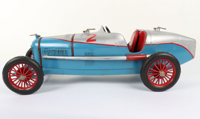 Scarce 1930’s CIJ (France) Alfa Romeo P2 Clockwork Racing Car with front headlamps - 12