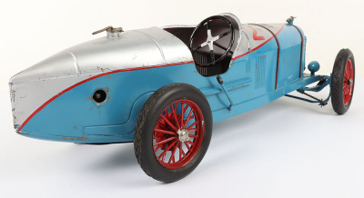 Scarce 1930’s CIJ (France) Alfa Romeo P2 Clockwork Racing Car with front headlamps - 19