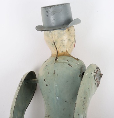 Early tinplate clockwork tumbling Acrobat Clown figure, German probably Gunthermann circa 1905 - 5