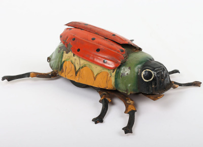 Large tinplate clockwork Crawling Beetle, German circa 1900 - 2