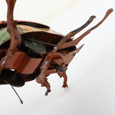 Large tinplate clockwork Crawling Beetle, German circa 1900 - 4