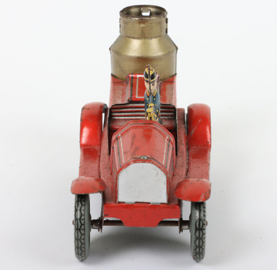 Tinplate clockwork Fire Engine, German US zone circa 1950 - 3