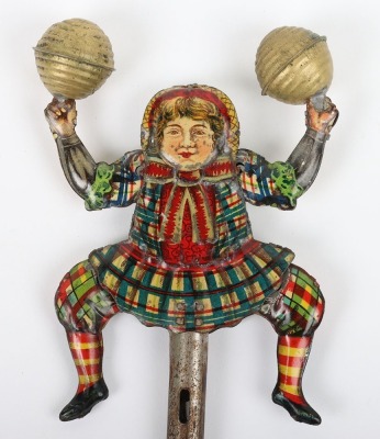 A rare early Japanese tinplate Jumping Jack toy, circa 1905 - 4