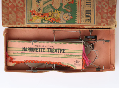 A boxed CK Kuramochi clockwork Marionette Theatre, Japanese 1930s - 3