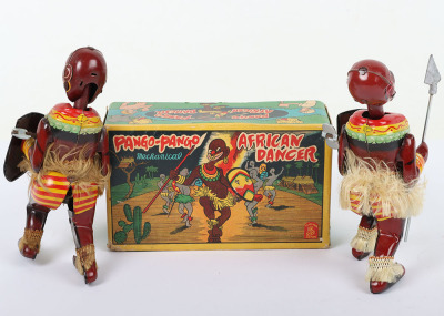 Boxed TPS Toys mechanical tinplate Pango-Pango African Dancer, Japanese 1950s - 2