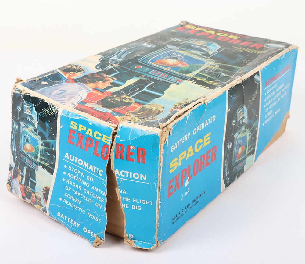 Boxed SH Horikawa battery operated Space Explorer, Japanese 1960