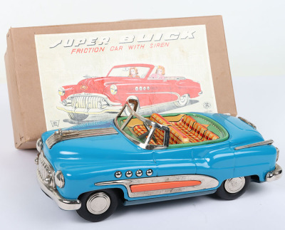 Boxed Masudaya friction driven tinplate Super Buick, Japanese 1950s - 2