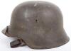 Waffen-SS Single Decal Steel Combat Helmet - 3