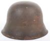 Waffen-SS Single Decal Steel Combat Helmet - 4