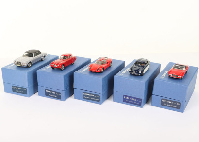 Five Replicars 1/43 scale model cars