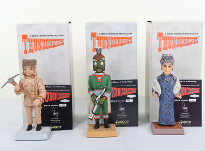 Three Gerry Anderson’s Thunderbirds Robert Harrop Hand-painted Figures