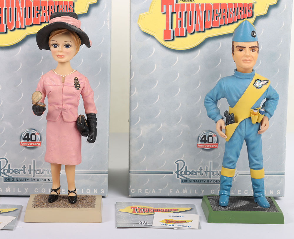 Four Gerry Anderson's Thunderbirds Robert Harrop Hand-painted Figures Four Gerry Anderson's Thunderbirds Robert Harrop Hand-painted Figures