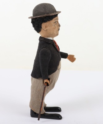 Schuco Charlie Chaplin Tinplate Clockwork Figure - 3