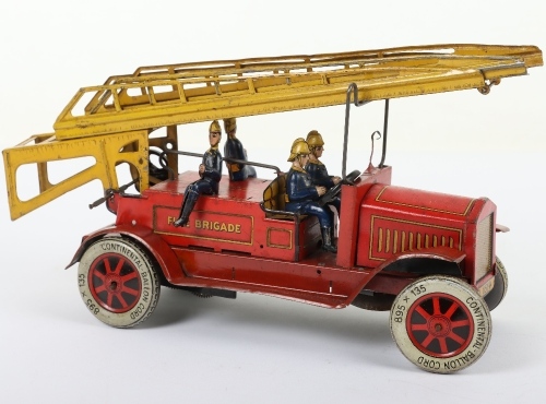 A Distler tinplate clockwork Fire Engine J.D.1614, German circa 1930
