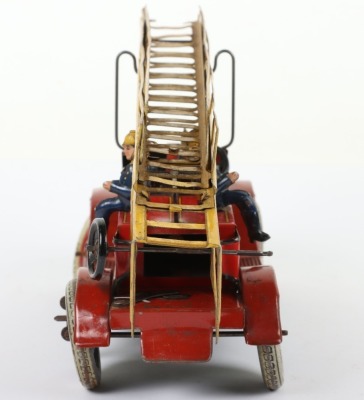 A Distler tinplate clockwork Fire Engine J.D.1614, German circa 1930 - 6