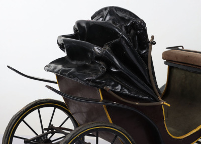 Two wooden model Victorian style carriages, - 11