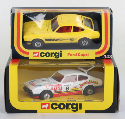 Two Corgi Ford Capri’s