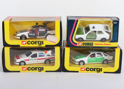 Four Corgi Police Export Models