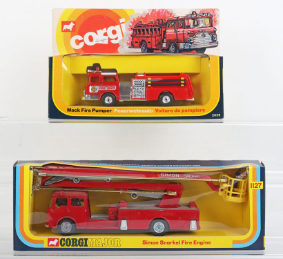 Corgi Major 1127 Bedford Simon Snorkel Fire Engine