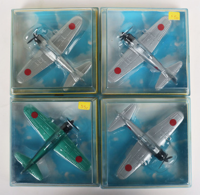 Four Corgi 1313 Japanese Zero Sen A6M5 Aircraft Models