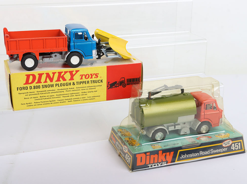 Two Dinky Toys Ford D800 Models