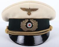 Third Reich Army Generals White Top Peaked Cap