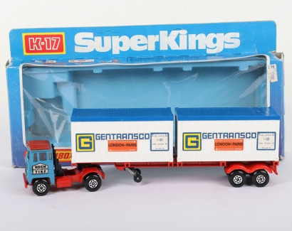 Matchbox Lesney Superkings German Issue K-17 Scammell Container Truck “Hoch Tief”