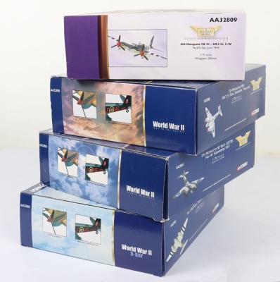 Four Corgi Aviation Archive DH Mosquito Aircraft 1:72nd Scale Models - 2