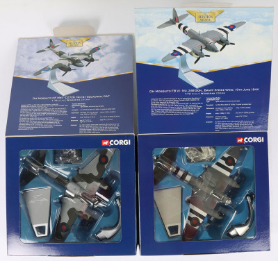 Four Corgi Aviation Archive DH Mosquito Aircraft 1:72nd Scale Models - 5