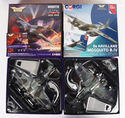 Five Corgi Aviation Archive DH Mosquito Aircraft 1:72nd Scale Models - 2