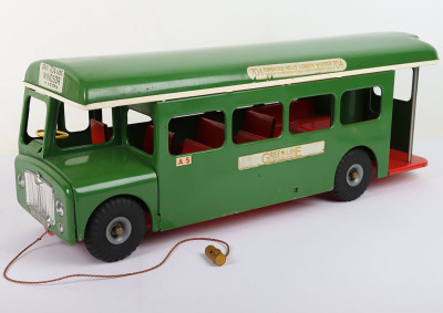 Large boxed Tri-ang toys pressed steel Green Lines single decker bus - 2