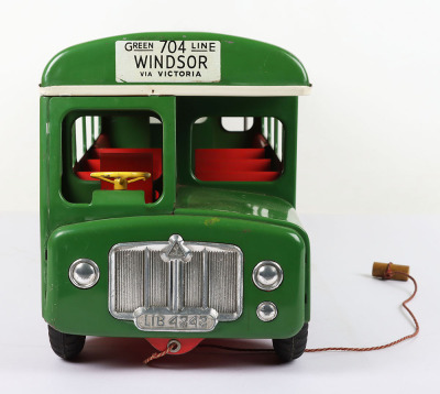 Large boxed Tri-ang toys pressed steel Green Lines single decker bus - 8