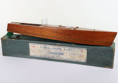 A boxed Kellner for Tri-ang clockwork No.4 Super Speed boat, circa 1935 - 2