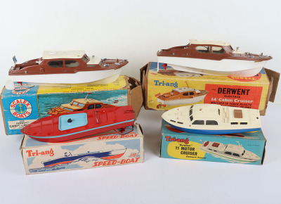 Boxed Triang boats, circa 1950s/60s - 2